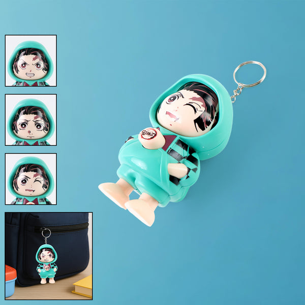 Cartoon Character Design Cute Action Figure Keychain (Mix  Design  1 Pc)